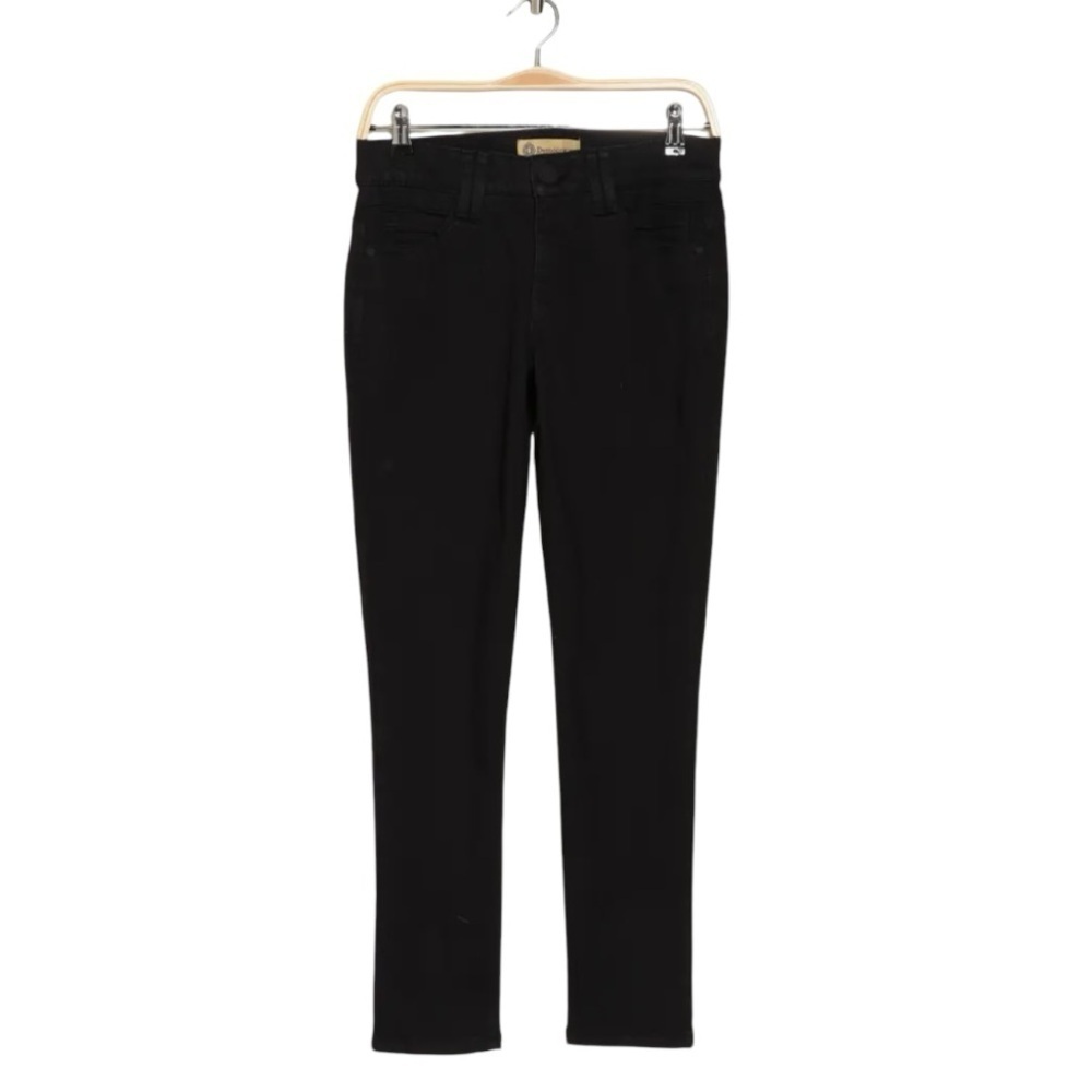 Democracy Abroad Solution Black Mid Rise Skinny Stretch Jeans Women’s 10 - Picture 3 of 13